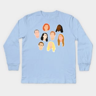 Dear Evan Hansen Original Cast Silhouettes Kids Long Sleeve T-Shirt